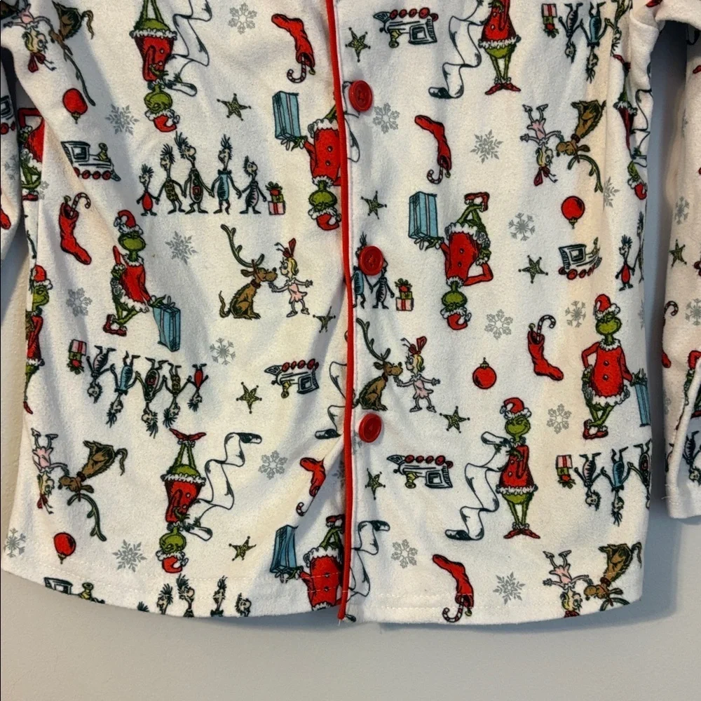 The Grinch Pajama Button Up Top size S (6/7)